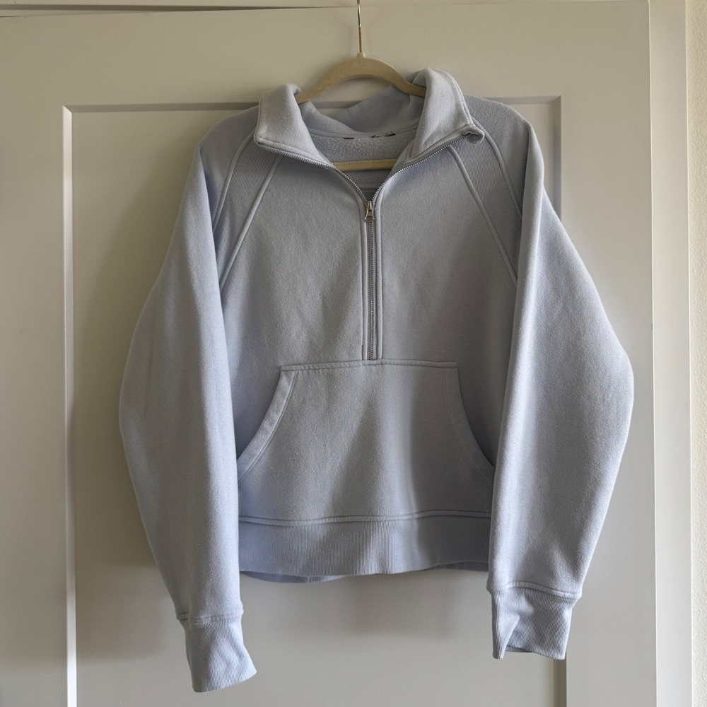 Danskin half zip cropped‎ creweck sweater